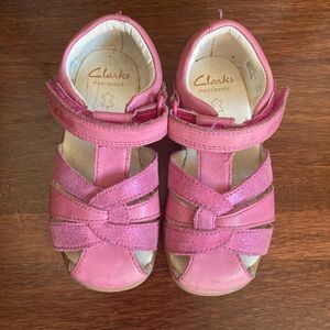 Toddler Clark’s first shoes